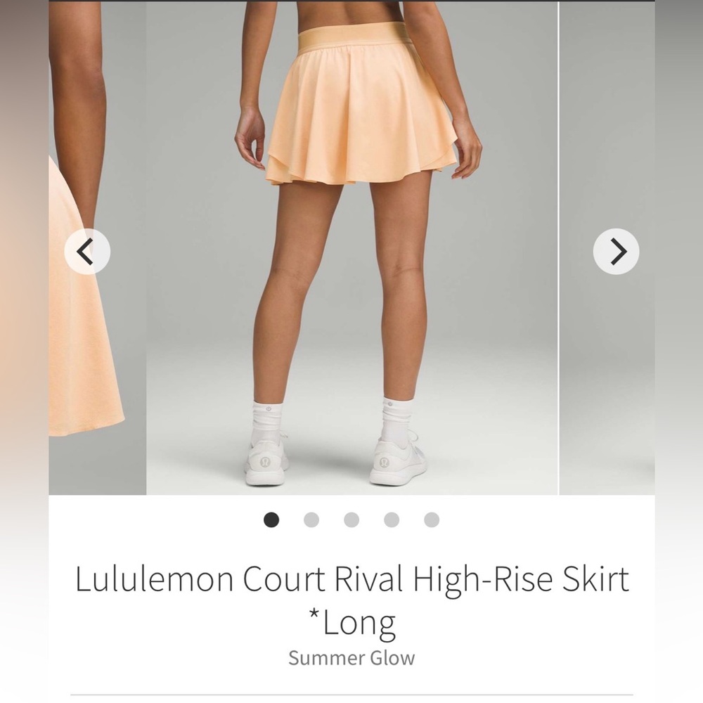 Lululemon Court Rival High-Rise Skirt
*Long - Summer Glow - size 8